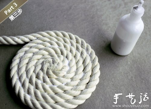 创意手工：编织绳手工DIY小清新花瓶 -  www.shouyihuo.com