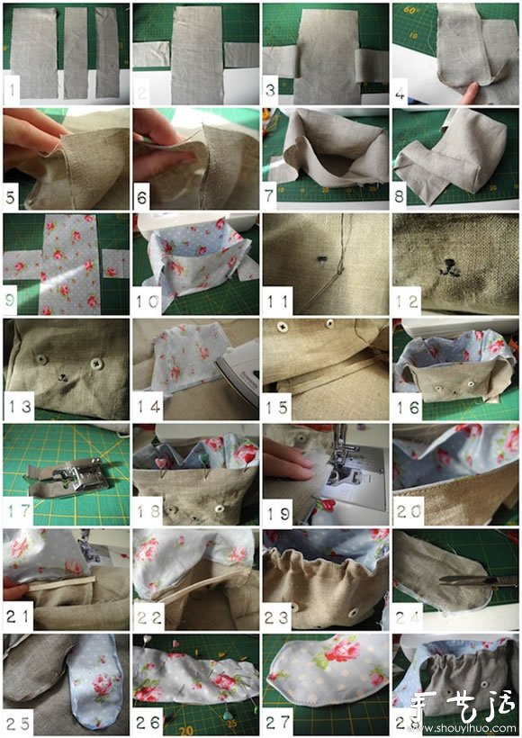 DIY萌系小兔布袋制作教程 -  www.shouyihuo.com