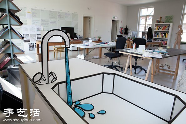手绘和拼贴画DIY搞怪有趣生活场景 -  www.shouyihuo.com