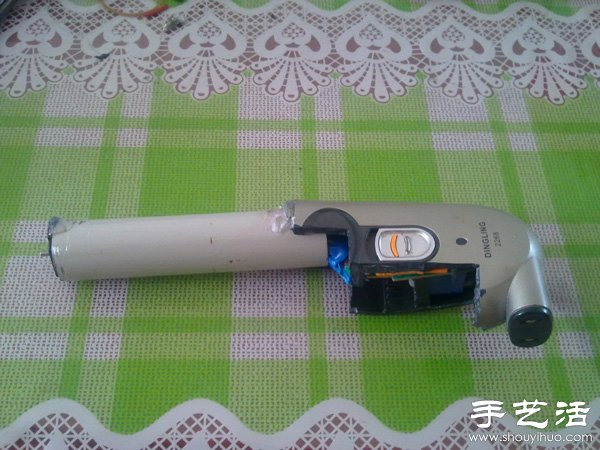 剃须刀+下水管 DIY改造迷你电钻 -  www.shouyihuo.com
