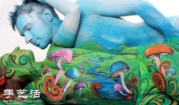 Gesine Marwedel人体彩绘作品 -  www.shouyihuo.com