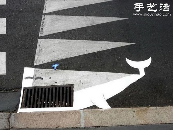 法国街头艺术家OakoAk涂鸦作品 -  www.shouyihuo.com