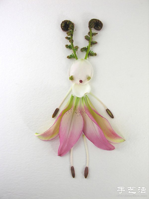 植物花卉DIY花仙子拼贴画 -  www.shouyihuo.com