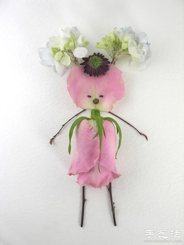 植物花卉DIY花仙子拼贴画 -  www.shouyihuo.com