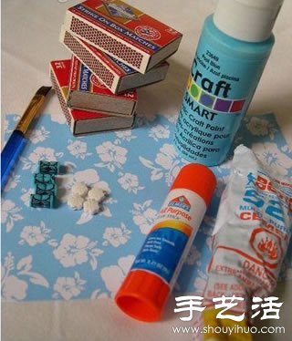 火柴盒废物利用手工制作首饰盒 -  www.shouyihuo.com