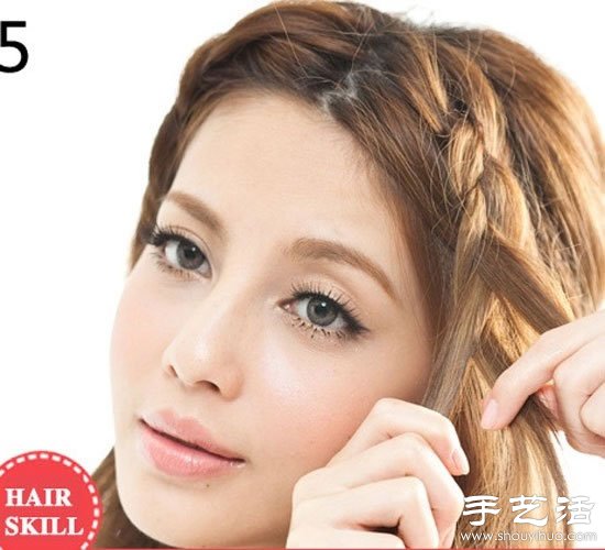 麻花辫刘海编发 让女生脸蛋小巧精致 -  www.shouyihuo.com