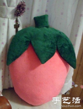 草莓靠枕/抱枕手工制作方法 -  www.shouyihuo.com