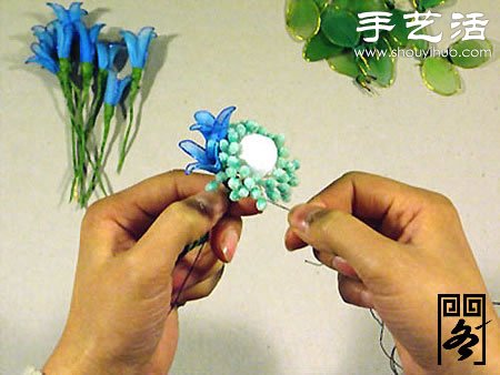 丝袜花矢车草的制作方法 -  www.shouyihuo.com