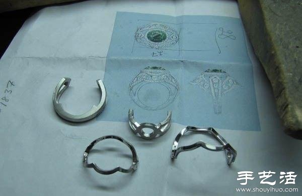 绿宝石戒指的手工制作过程 -  www.shouyihuo.com