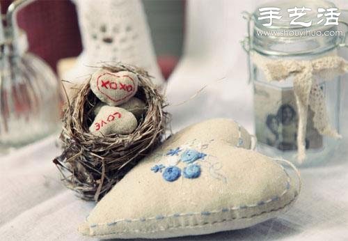 棉麻布刺绣DIY清新居家小物件 -  www.shouyihuo.com