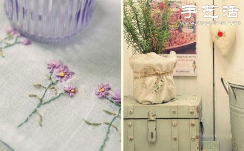 棉麻布刺绣DIY清新居家小物件 -  www.shouyihuo.com