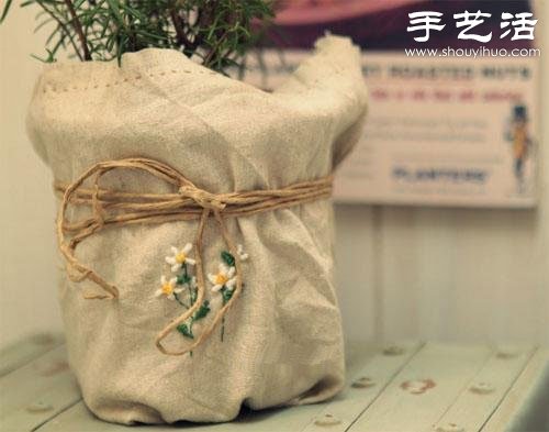 棉麻布刺绣DIY清新居家小物件 -  www.shouyihuo.com