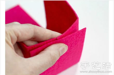 羊毛毡收纳盒/首饰盒手工制作教程 -  www.shouyihuo.com