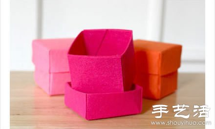羊毛毡收纳盒/首饰盒手工制作教程 -  www.shouyihuo.com