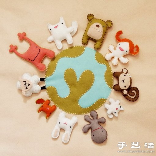萌萌的布艺小手工玩偶 -  www.shouyihuo.com