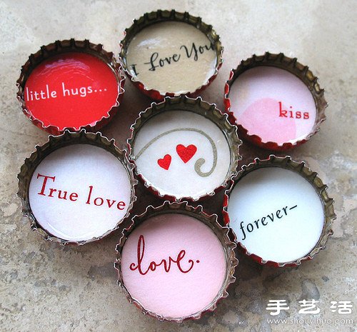 啤酒瓶盖/饮料瓶盖DIY的浓情小玩意 -  www.shouyihuo.com