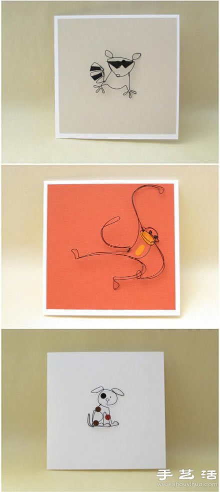 创意铁丝装饰画/壁画/墙挂DIY手工制作  -  www.shouyihuo.com