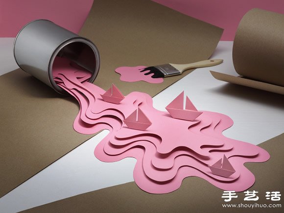 惟妙惟肖的立体纸艺作品欣赏 -  www.shouyihuo.com