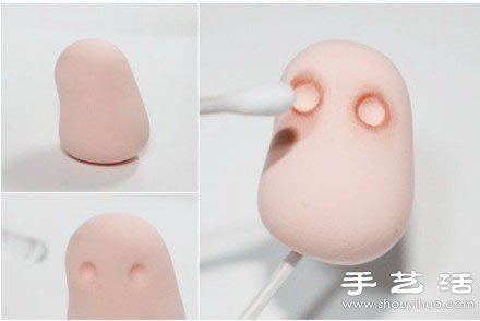超轻粘土/软陶/橡皮泥手工捏制兔子玩偶 -  www.shouyihuo.com
