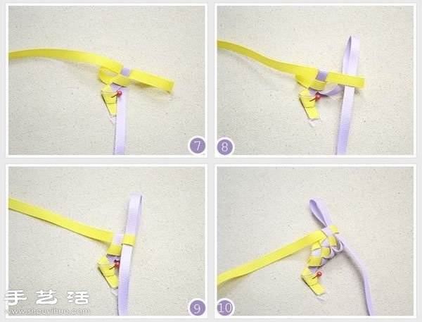 编织带DIY手工制作小清新发箍的方法 -  www.shouyihuo.com