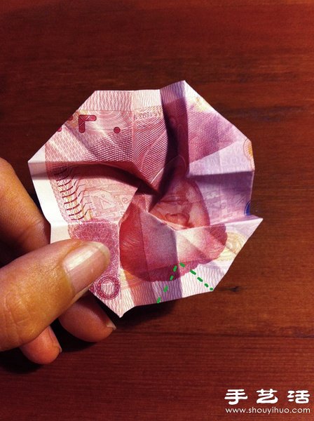福山玫瑰折法图解 -  www.shouyihuo.com