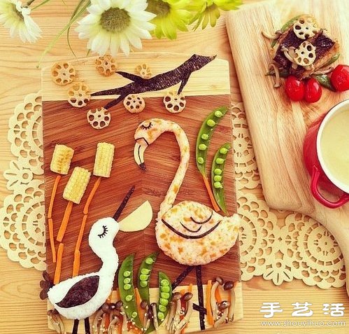 DIY可爱有趣的创意食物摆盘 -  www.shouyihuo.com