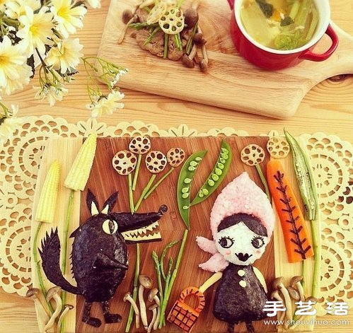 DIY可爱有趣的创意食物摆盘 -  www.shouyihuo.com