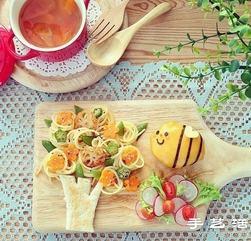 DIY可爱有趣的创意食物摆盘 -  www.shouyihuo.com