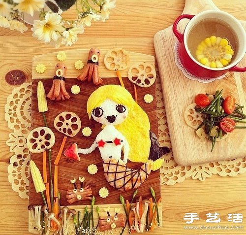 DIY可爱有趣的创意食物摆盘 -  www.shouyihuo.com