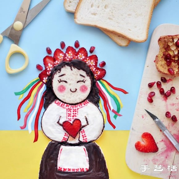 一组很可爱的食物摆盘创意DIY -  www.shouyihuo.com