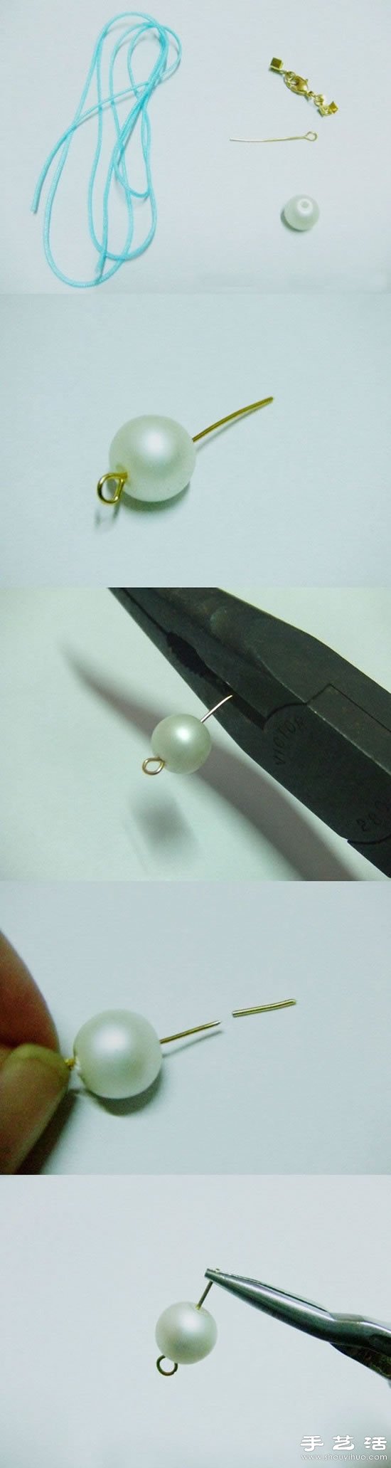 简单易学的小清新手链手工制作教程 -  www.shouyihuo.com