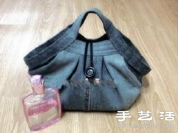牛仔裤改造DIY制作实用手提包 -  www.shouyihuo.com