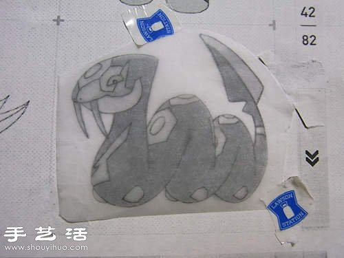 利用橡皮擦DIY制作卡通图案橡皮图章 -  www.shouyihuo.com