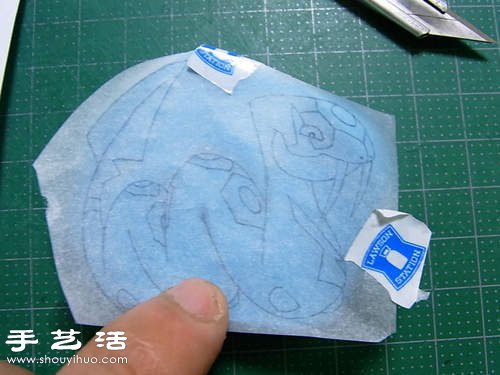 利用橡皮擦DIY制作卡通图案橡皮图章 -  www.shouyihuo.com