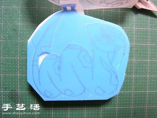 利用橡皮擦DIY制作卡通图案橡皮图章 -  www.shouyihuo.com
