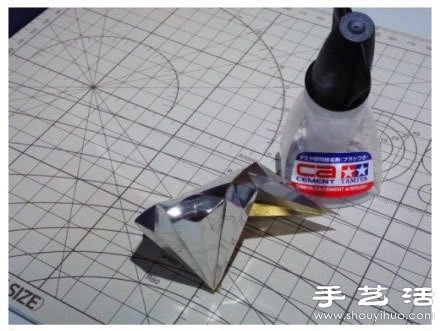 费列罗包装盒变废为宝手工制作钻石模型 -  www.shouyihuo.com