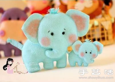 不织布制作的超萌布艺玩具 -  www.shouyihuo.com