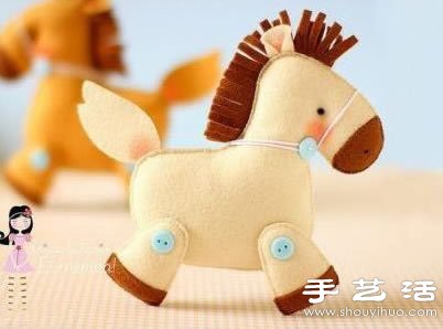 不织布制作的超萌布艺玩具 -  www.shouyihuo.com