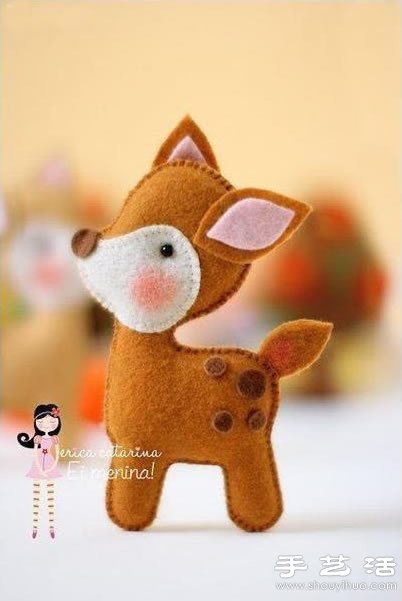 不织布制作的超萌布艺玩具 -  www.shouyihuo.com