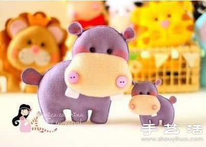 不织布制作的超萌布艺玩具 -  www.shouyihuo.com