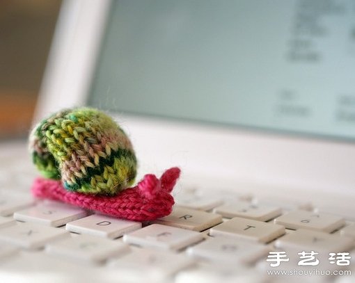 毛线针织的超萌蜗牛 -  www.shouyihuo.com