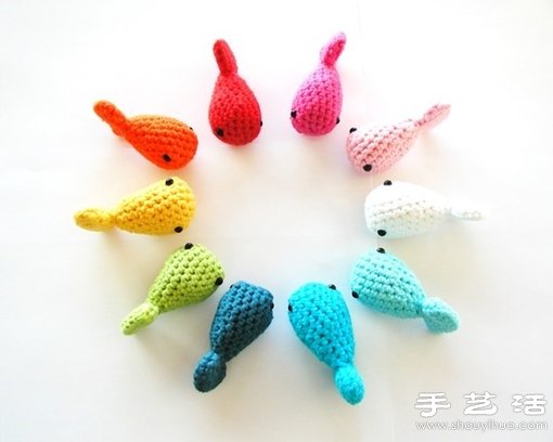 超萌的多彩针织小鱼 -  www.shouyihuo.com
