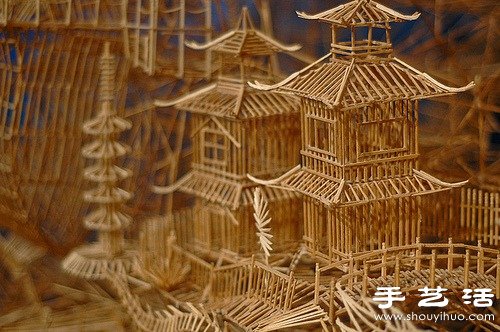 35年10万根牙签纯手工制作旧金山街景模型 -  www.shouyihuo.com