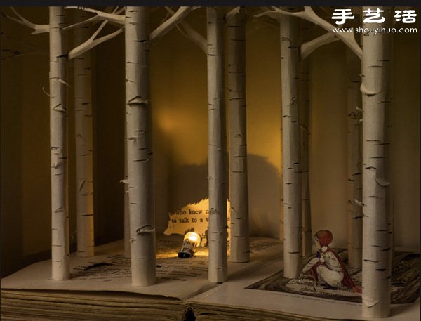 精致细腻的书本纸雕作品欣赏 -  www.shouyihuo.com