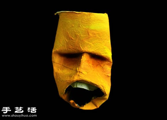 卫生纸卷筒变废为宝DIY人物脸谱 -  www.shouyihuo.com