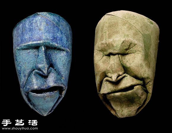 卫生纸卷筒变废为宝DIY人物脸谱 -  www.shouyihuo.com