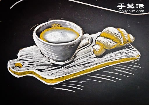 阿根廷一家面包房的粉笔画识别设计 -  www.shouyihuo.com