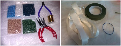 串珠玫瑰花手捧花手工制作图解教程 -  www.shouyihuo.com