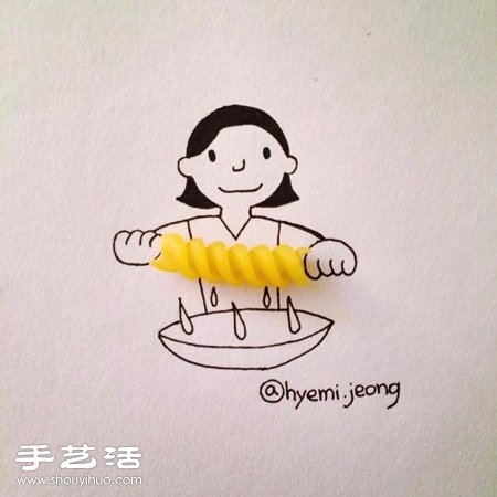 韩国插画师Hyemi Jeong的创意简笔画(续) - www.shouyihuo.com