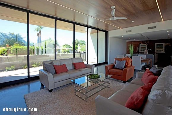 宽敞明亮的 Link House 现代别墅设计 -  www.shouyihuo.com